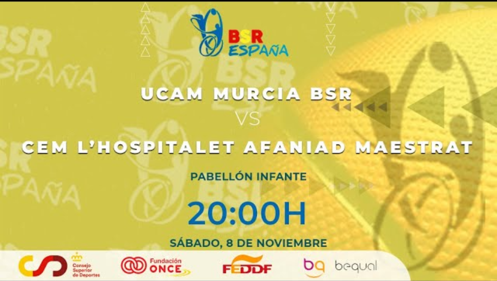 Imagen del video: PRIMERA DIVISIÓN BSR | 2025/26 | J1| UCAM MURCIA BSR CEM L´HOSPITALET - AFANID MAESTRAT